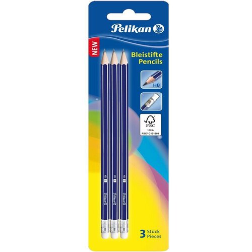 Pelikan Svinčnik z radirko, 3 kosi Cene