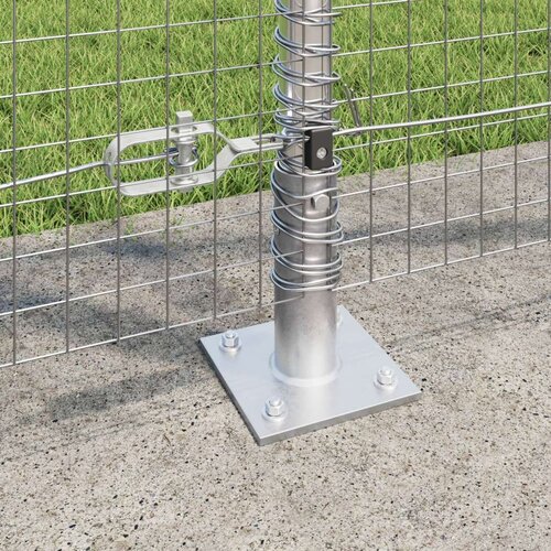 vidaXL varjena žičnata ograja s 13 predalčastimi stebri 1.2x50 m galvanizirano jeklo Cene