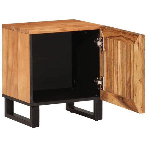 Maison Chic Nočna omarica - Nočna miza 40x34x46 cm trden akacijev les, (21688450) Slike