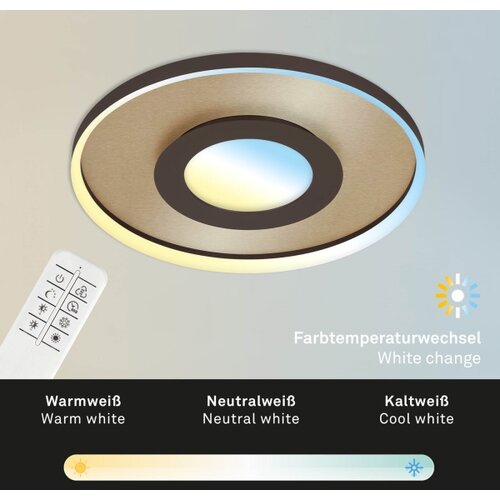 BRILONER 3640017 - led stropna svetiljka (prigu&amp;scaron;iva) LED/25W/230V 2700-6500K + daljinski upravljač Slike
