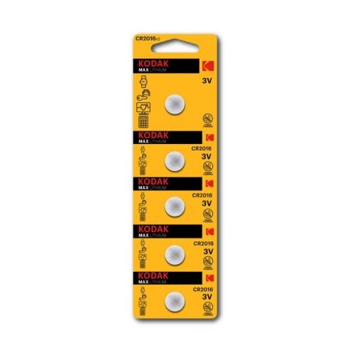 Eastman kodak company kodak ultra lithium cr 2016, pakovanje 5 kom ( 30411555 ) Slike