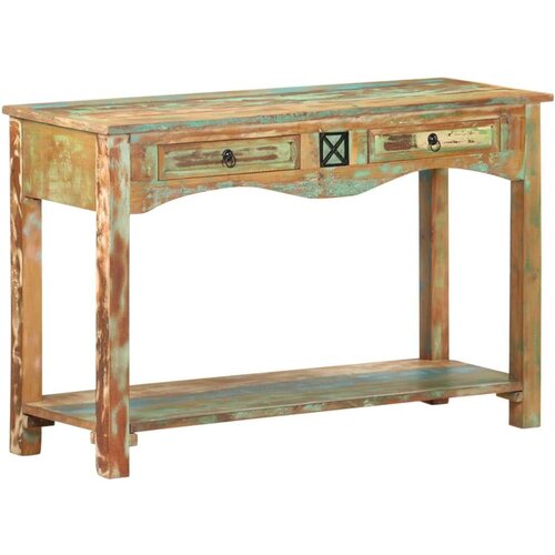  Konzolni stol od masivnog obnovljenog drva 120 x 40 x 75 cm Slike