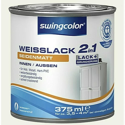 SWINGCOLOR Lak u boji 2 u 1 (Bijele boje, 375 ml)
