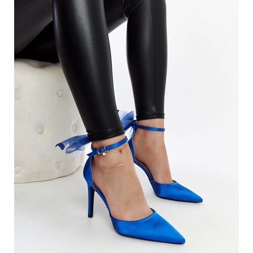 Gemre Blue Heels with a Bow Ilaysa Cijene