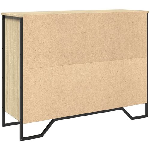 VidaXL Komoda sonoma hrast 97x32,5x74,5 cm inženirski les Slike