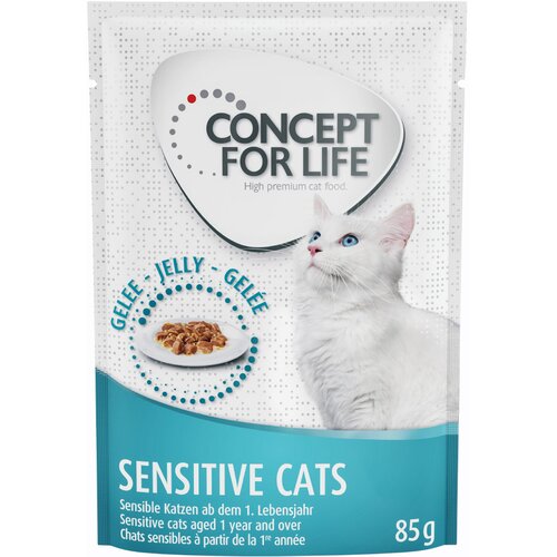 Concept for Life Sensitive Cats &ndash; izbolj&scaron;ana receptura! - Kot dopolnilo: Sensitive Cats v želeju 12 x 85 g Cijene