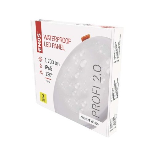  LED panel VIXXO, okrogel, bel, 19W, nevtralno bela Cene