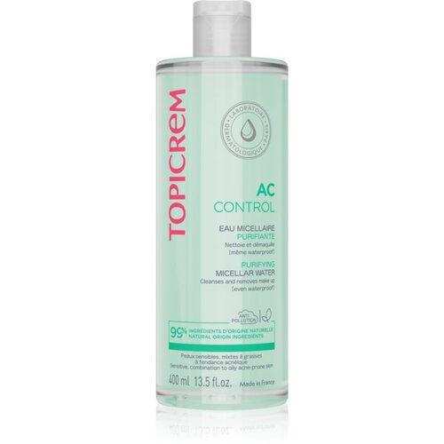Topicrem AC Purifying Micellar Water micelarna voda za či&amp;scaron;ćenje za masno lice sklono aknama 400 ml Slike