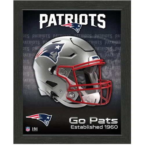 The Highland Mint New England Patriots Team Helmet Frame fotografija u okviru