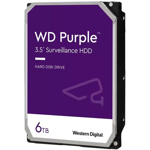 Western Digital HDD Video Surveillance Purple 6TB CMR 3.5” 256MB SATA 6Gbps TBW: 180 Cijene