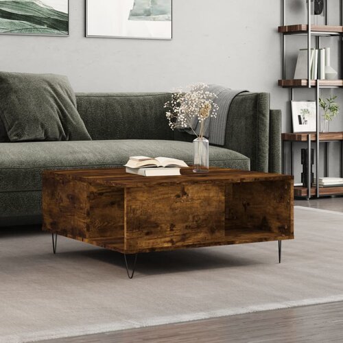  Stolić za kavu boja hrasta 80 x 80 x 36,5 cm konstruirano drvo Cene