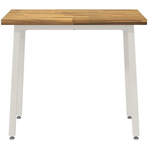  90 x 55 x 75 cm Čvrsto drvo akacije Bijela Pravokutni Slike