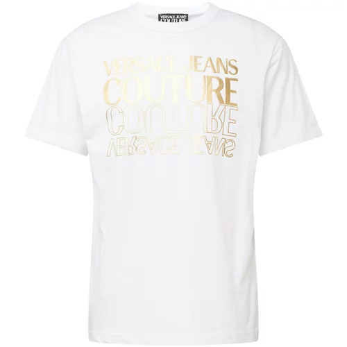 Versace Jeans Couture Sweater majica zlatna / bijela