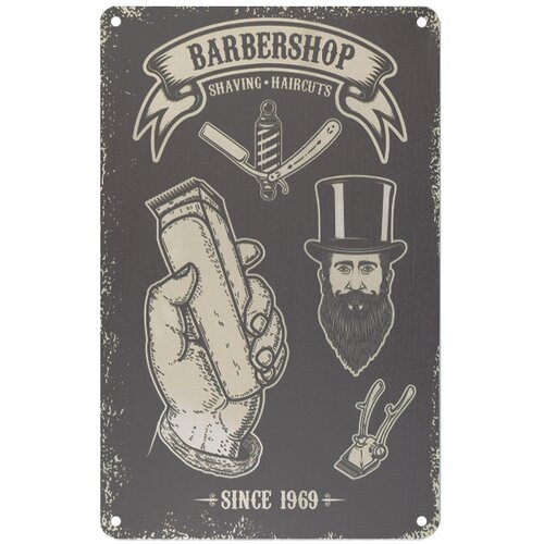 Shumee Barber okrasna tabla B047, (21399989) Slike