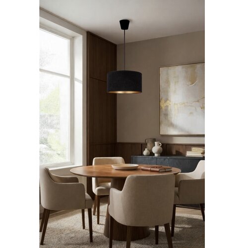  Brilagi - Visilica na sajli VELVET 1xE27/60W/230V &amp;Oslash; 40 cm crna/zlatna Slike