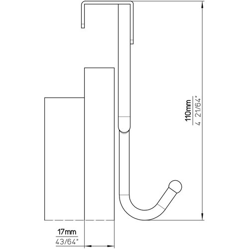 SIRO vje&scaron;alica za vrata (d x v: 355 x 110 mm, broj kuka: 5 kom., kromirano) Cijene