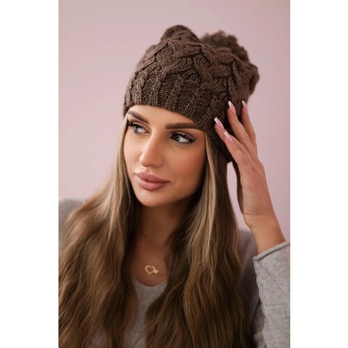 Kesi marka niezdefiniowana Cap with fleece Waleria K307 cappuccino Slike