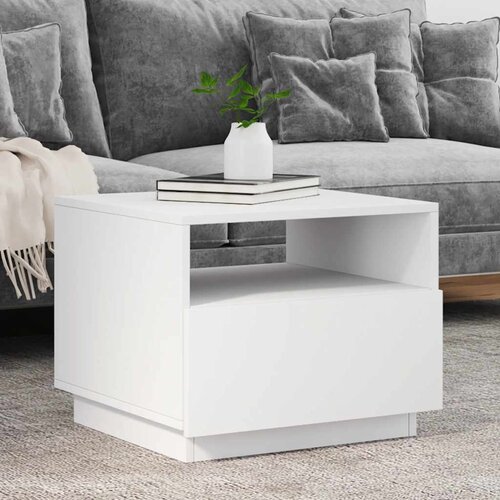  Stolić za kavu s LED svjetlima bijeli 50 x 49 x 40 cm Cijene