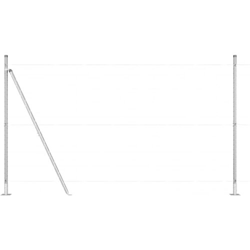 vidaXL Ograjni stebri 13 pcs srebrna &Oslash;32mm 170 cm Pocinkano jeklo, (5000095147) Cene