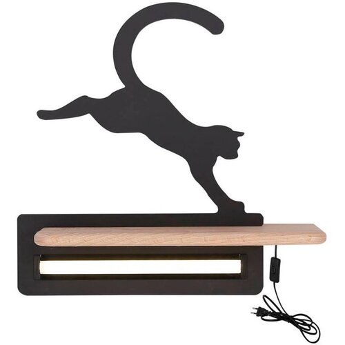 Candellux Lighting Crna dječja svjetiljka Cat - Cijene