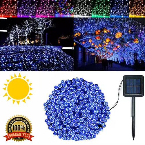  novogodi&amp;scaron;nje solarne lampice plave Slike