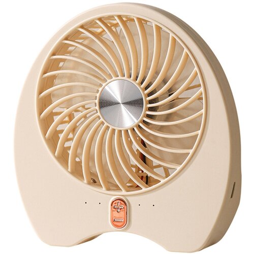 INF Prenosni ročni USB ventilator 1200mAh, tih, 4-stopenjski Yellow, (5000286597) Cene