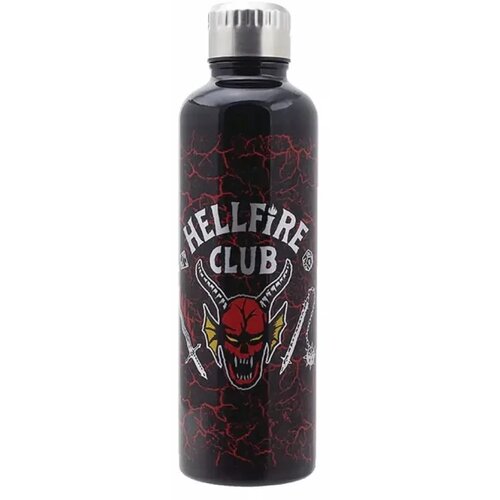 Stranger Things - Hellfire Club Metal Water Bottle Cene