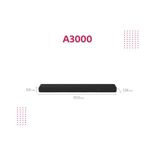 Sony zvucnik HT-A3000, crni, 250W Slike