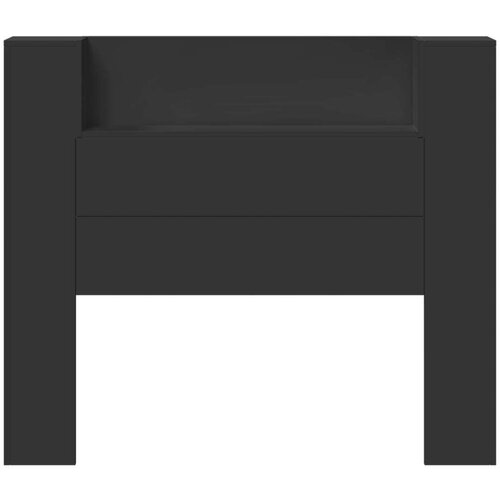  Uzglavlje Crna 120 x 16 5 x 103 5 cm Konstruirano drvo Slike