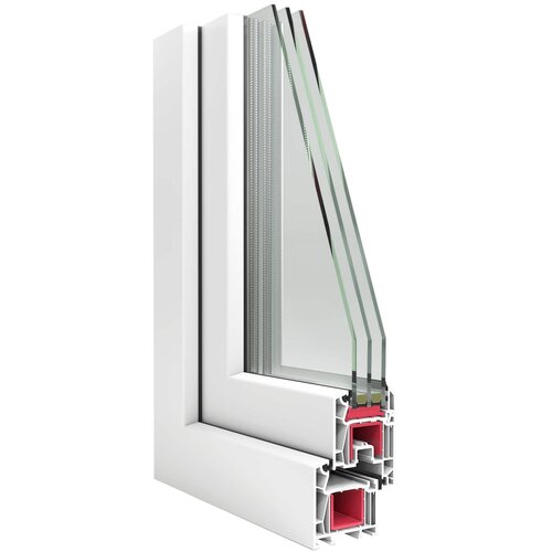  Prozor za podrum RISOR 100 x 70 cm PVC i staklo Bijela Slike