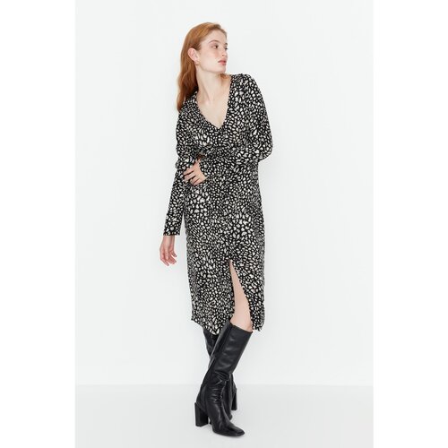 Trendyol Multicolored Patterned Shirt Dress Slike