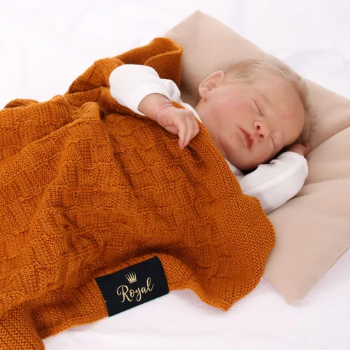 AGBO Wool baby blanket mustard Elf