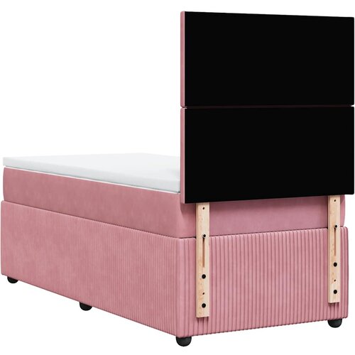 Box spring krevet s madracem ružičasti 100x200 cm bar&amp;scaron;unasti Slike