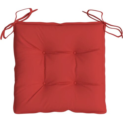  Jastuci za stolice 4 kom crveni 40 x 40 x 7 cm tkanina Oxford Slike