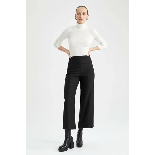 Defacto Culotte Fit Normal Waist Wide Leg Fabric Trousers