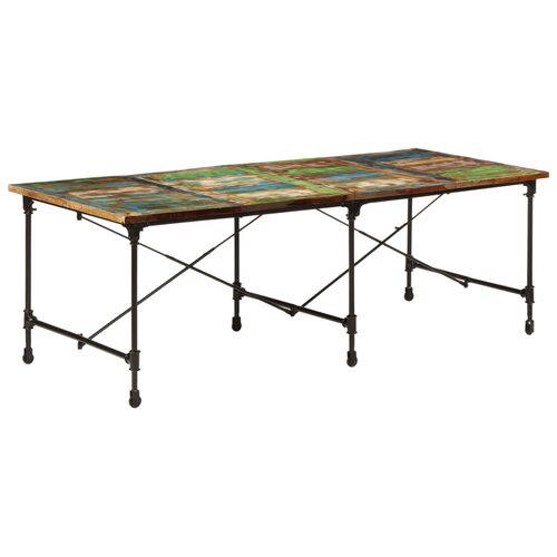  Blagovaonski stol 220 x 90 x 77 cm od masivnog obnovljenog drva Slike