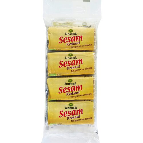 Alnatura Bio ploščica - sezam-krokant - 108 g Cene