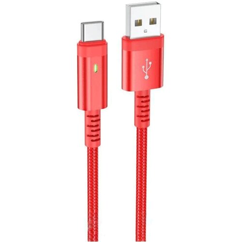 HOCO Technology (HongKong) Co.,Limited USB kabal BOROFONE BU38 Leader intelligent power-off charging data cable Type-C red 1,2m, 3A Cijene