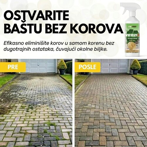 Smania WeedX&amp;trade; &amp;ndash; 100% prirodni proizvod za suzbijanje korova Slike