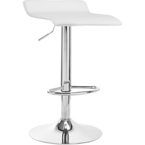 Shumee 4Rico QS-B08 eko barski stol, belo usnje, (21387774) Cene