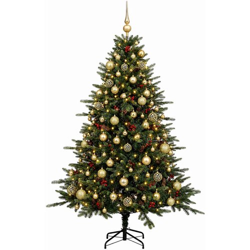  Umjetno božićno drvce s kuglicom 210 cm 300 LED lampica Slike