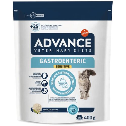 Advance veterinarska dieta za mačke Gastroenteric - puran in riž 400 g Slike