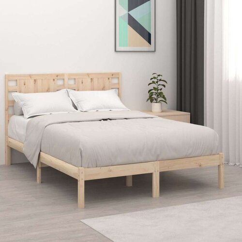  Posteljni okvir iz trdne borovine 120x200 cm, (20708137) Slike