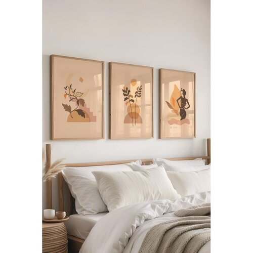 WALLXPERT &Ccedil;-300675 - 3040 set dekorativnih slika u vi&scaron;e boja (3 komada) Cene