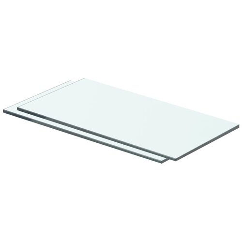 VidaXL Ploče za police 2 kom staklene prozirne 40 x 15 cm Slike