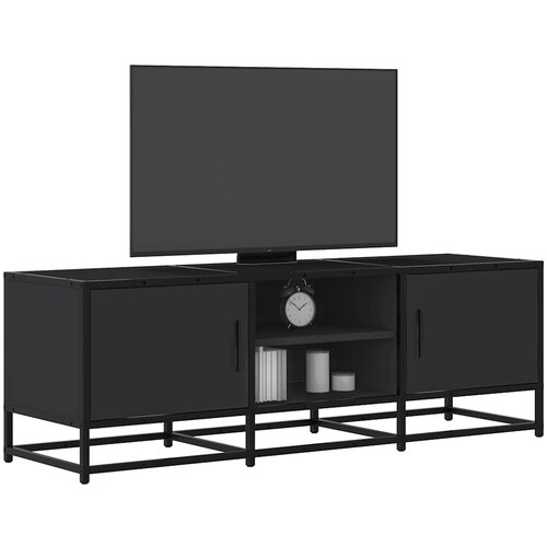 TV ormarić crni 120x35x41 cm Konstruirano drvo i metal Cene