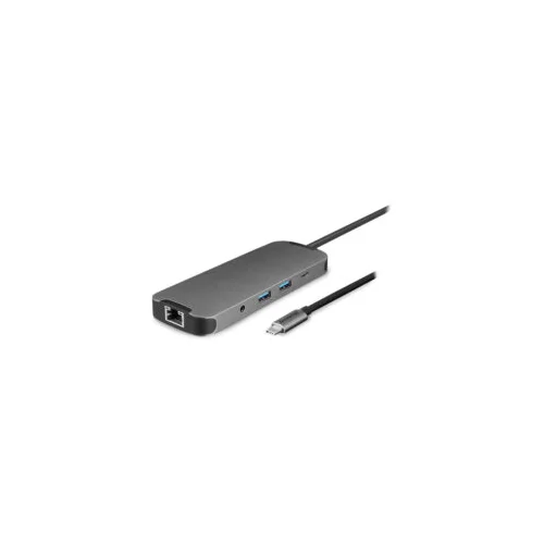 Chieftec Docking 9-in-1USB-C, 80W, Gigabit LanHDMI 2.0, 2xUSB 3.2, Card Reader