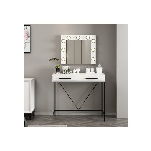 Hanah home sto za &amp;scaron;minkanje sane Mirror3 white Slike
