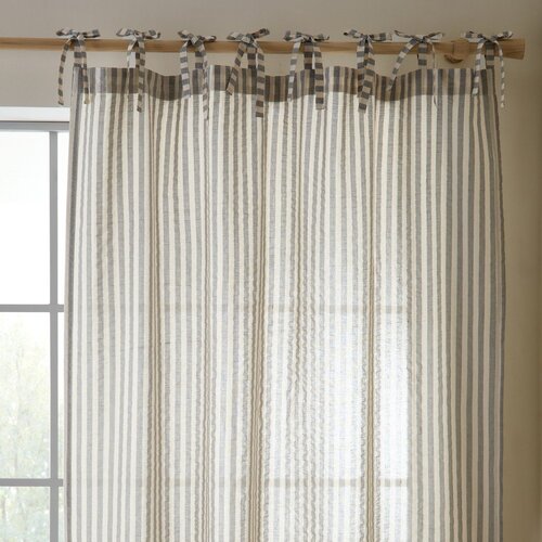 Pineapple Elephant Siva zavesa 140x229 cm Zanzibar Woven Stripe – Cene