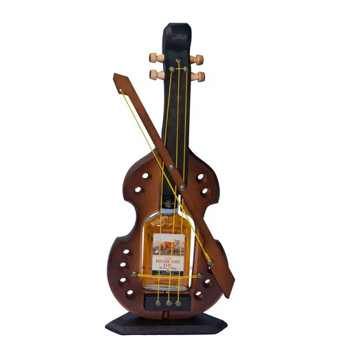  Veliki stalak za alkohol spremljen u drvenu violinu 52x21 cm Cijene
